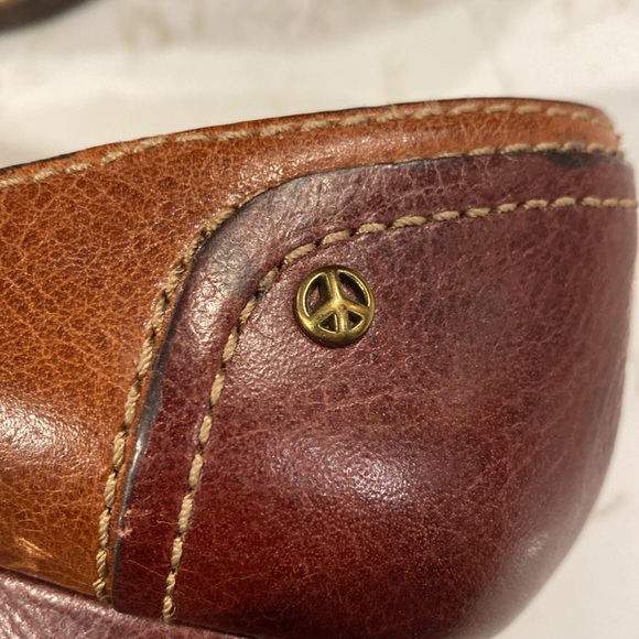 Lucky Brand Patchwork Leather Block Heels Size 7.5 - Picture 2 of 12